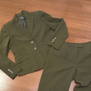Kasper Forest Green Blazer and  Dress Pants Suit Set